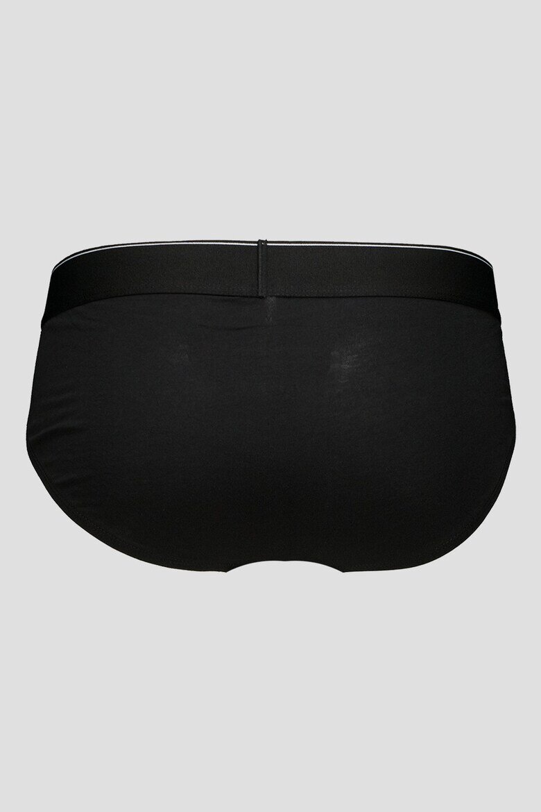 CALVIN KLEIN Слипове с лого на талията - 3 чифта Антрацитно сиво