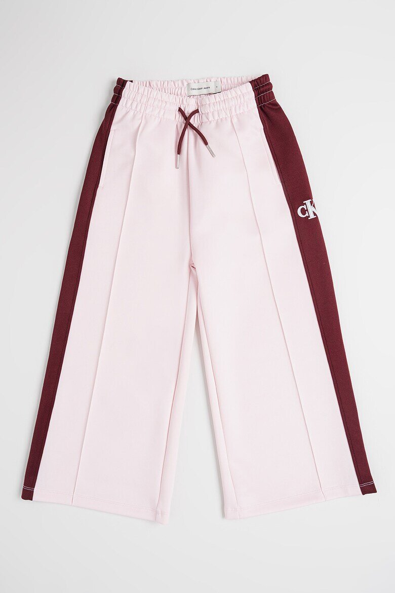 CALVIN KLEIN Спортен панталон с лого Бордо/Светлорозов