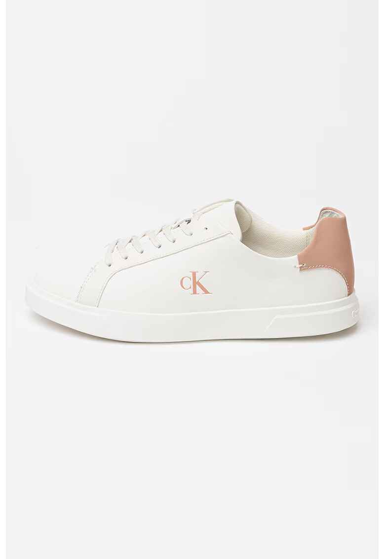 CALVIN KLEIN Спортни обувки от кожа с лого