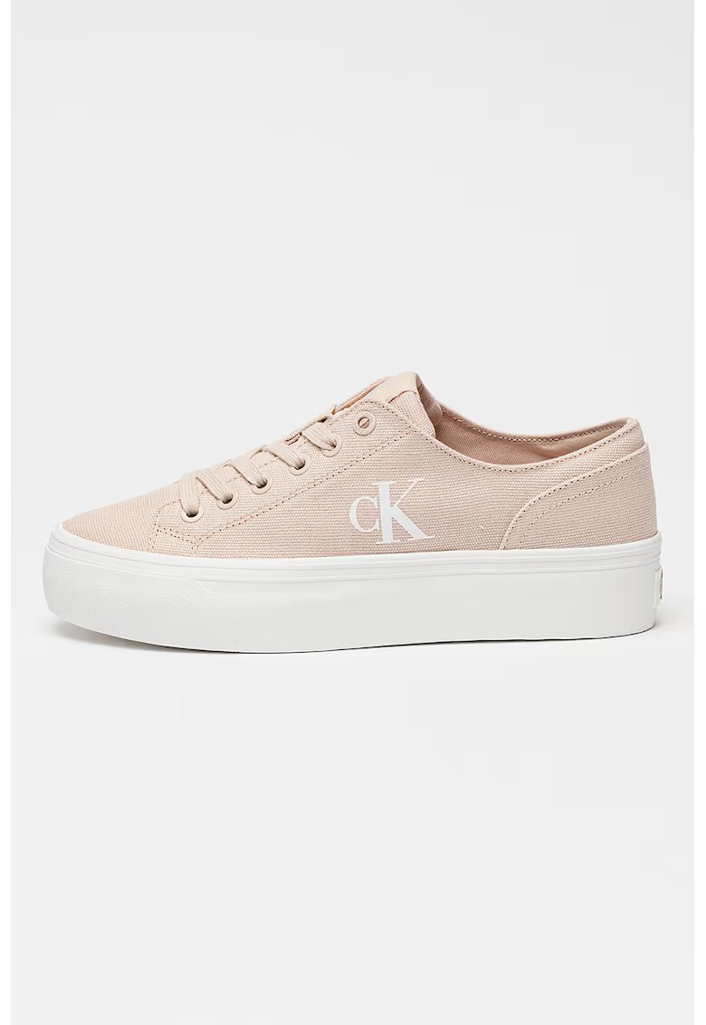CALVIN KLEIN Спортни обувки с равна платформа - Светлорозов
