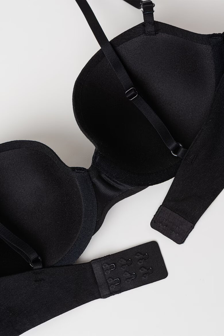 CALVIN KLEIN Сутиен с банели и лого Черен