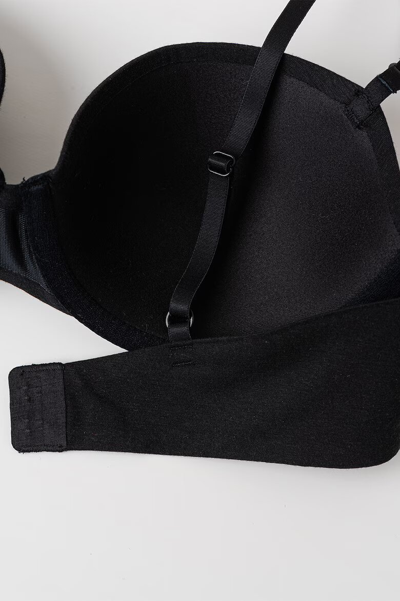 CALVIN KLEIN Сутиен с банели и лого Черен
