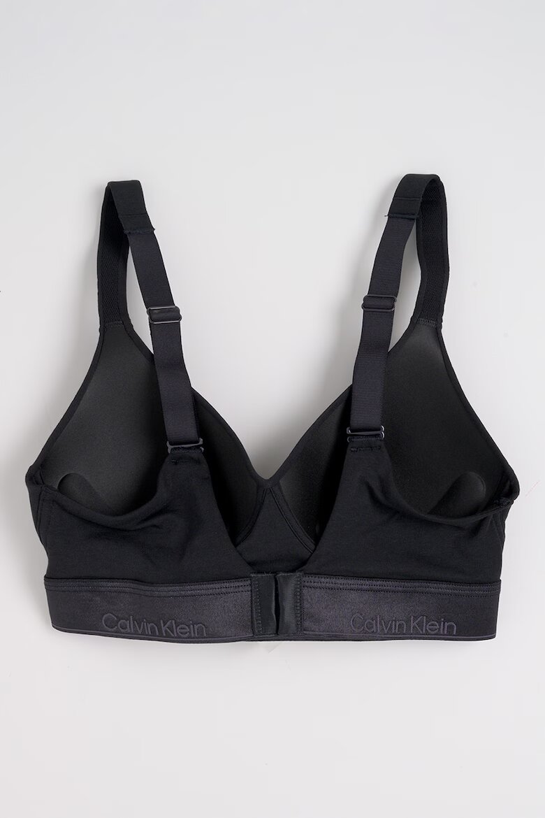 CALVIN KLEIN Сутиен с модал с подплънки и лого Черен