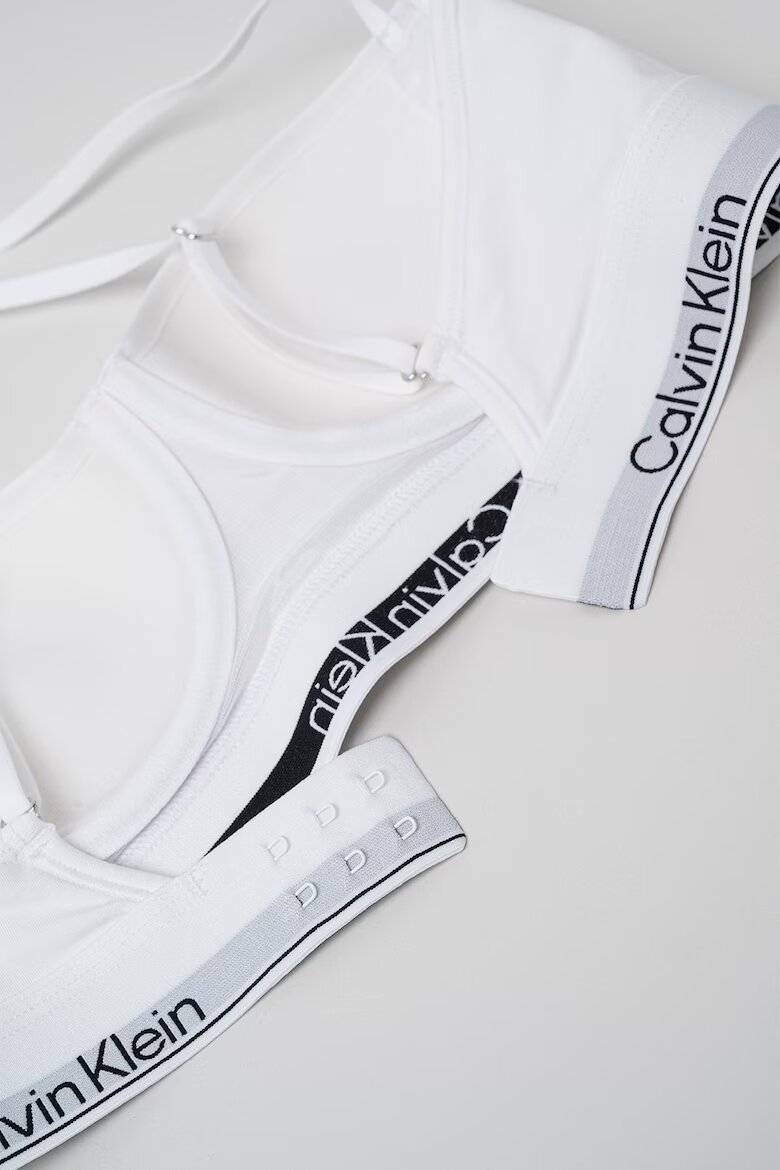 CALVIN KLEIN Сутиен тип балконет с памук Бял