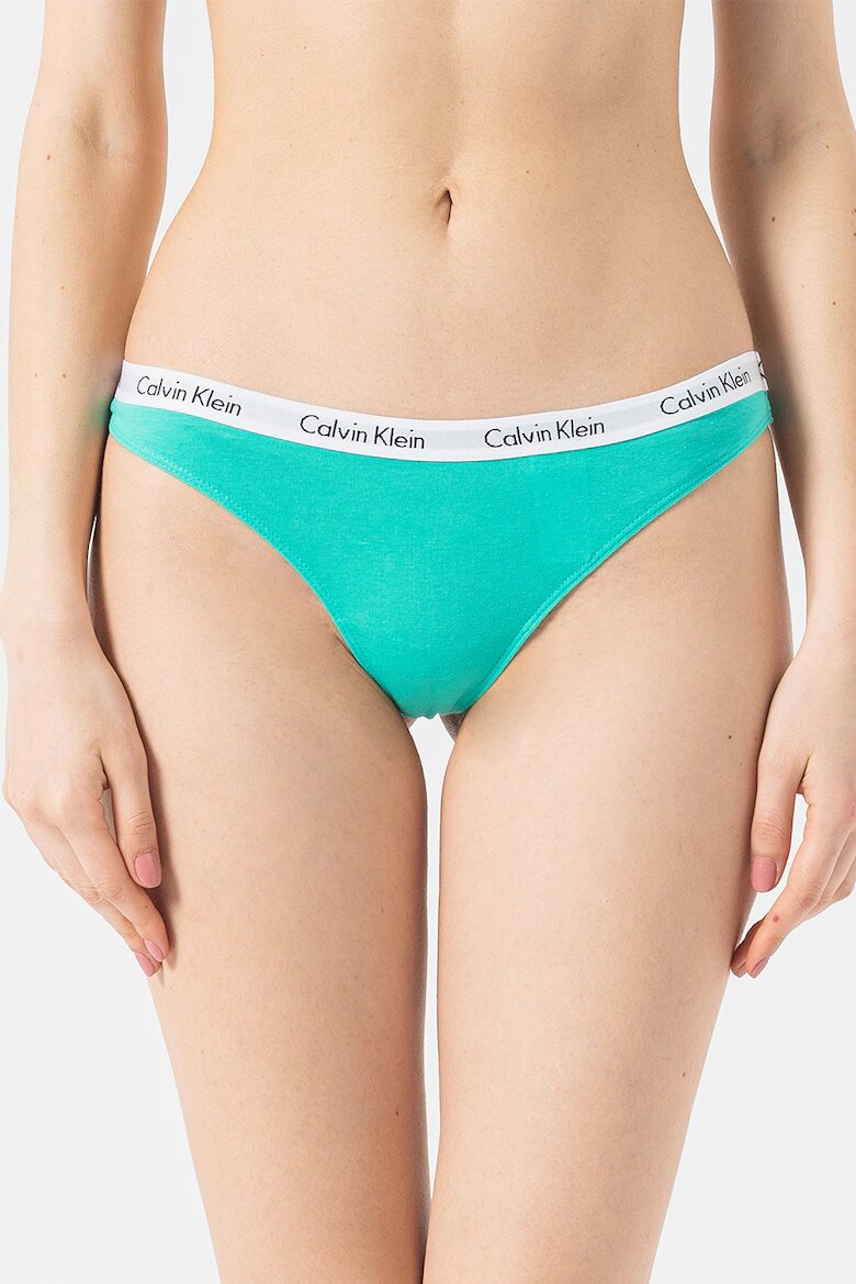 CALVIN KLEIN Танга с еластична лента - 5 чифта