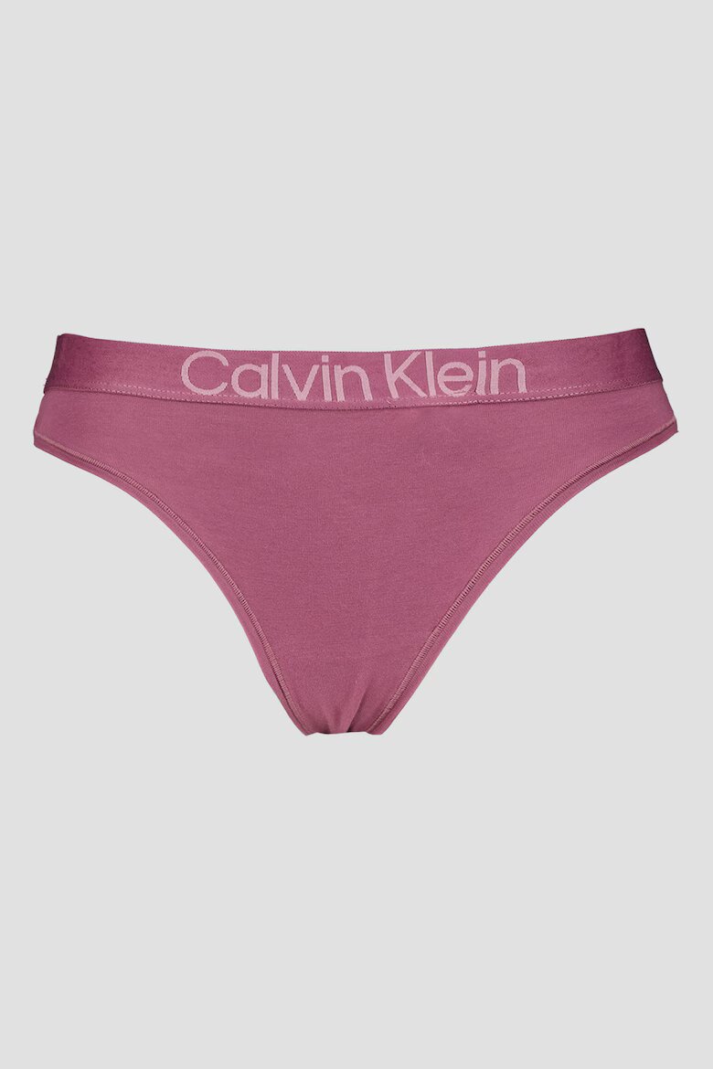 CALVIN KLEIN Танга с лого на талията - 5 чифта Бял/Черен/Розово