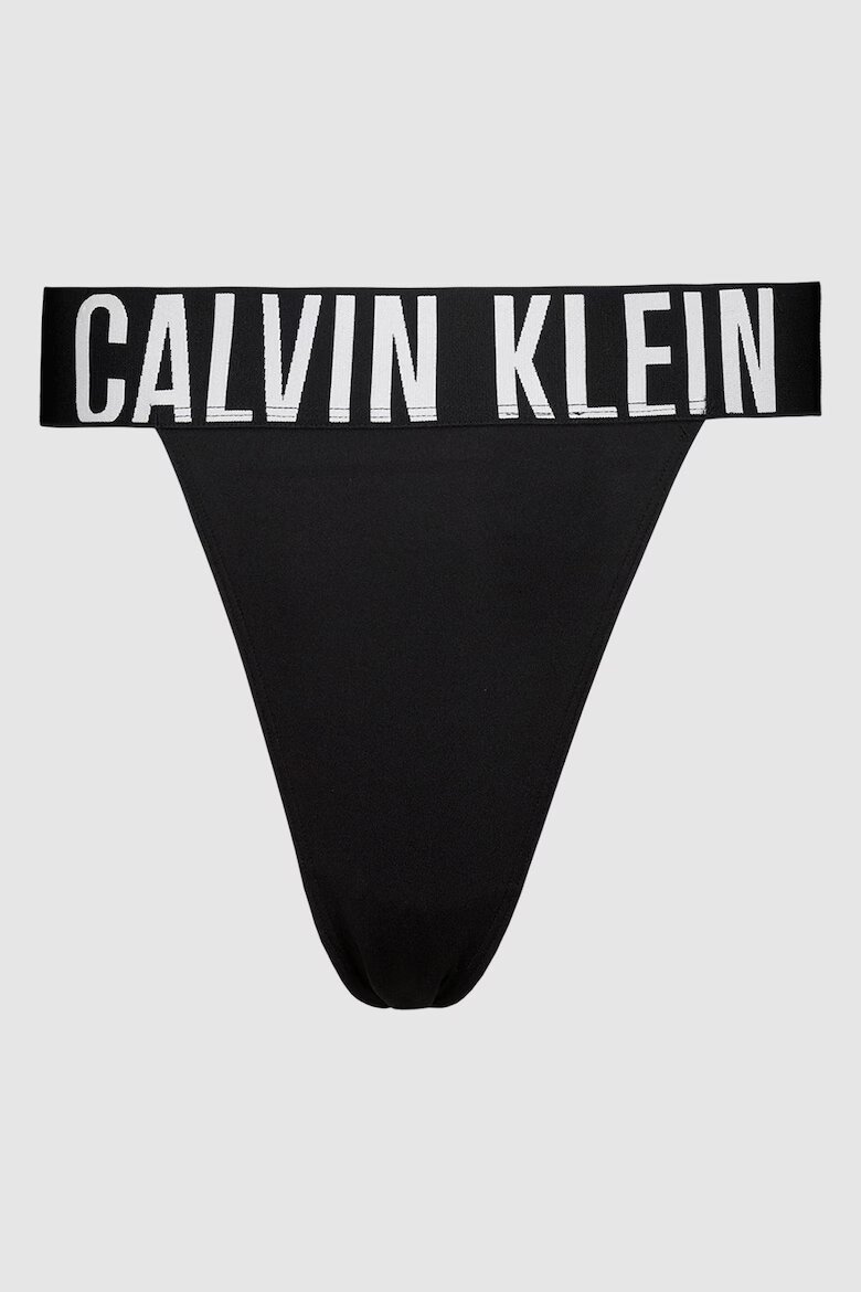 CALVIN KLEIN Танга с лого на талията Черен