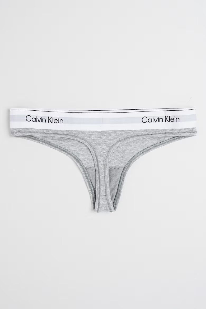 CALVIN KLEIN Танга с модал Светло сив