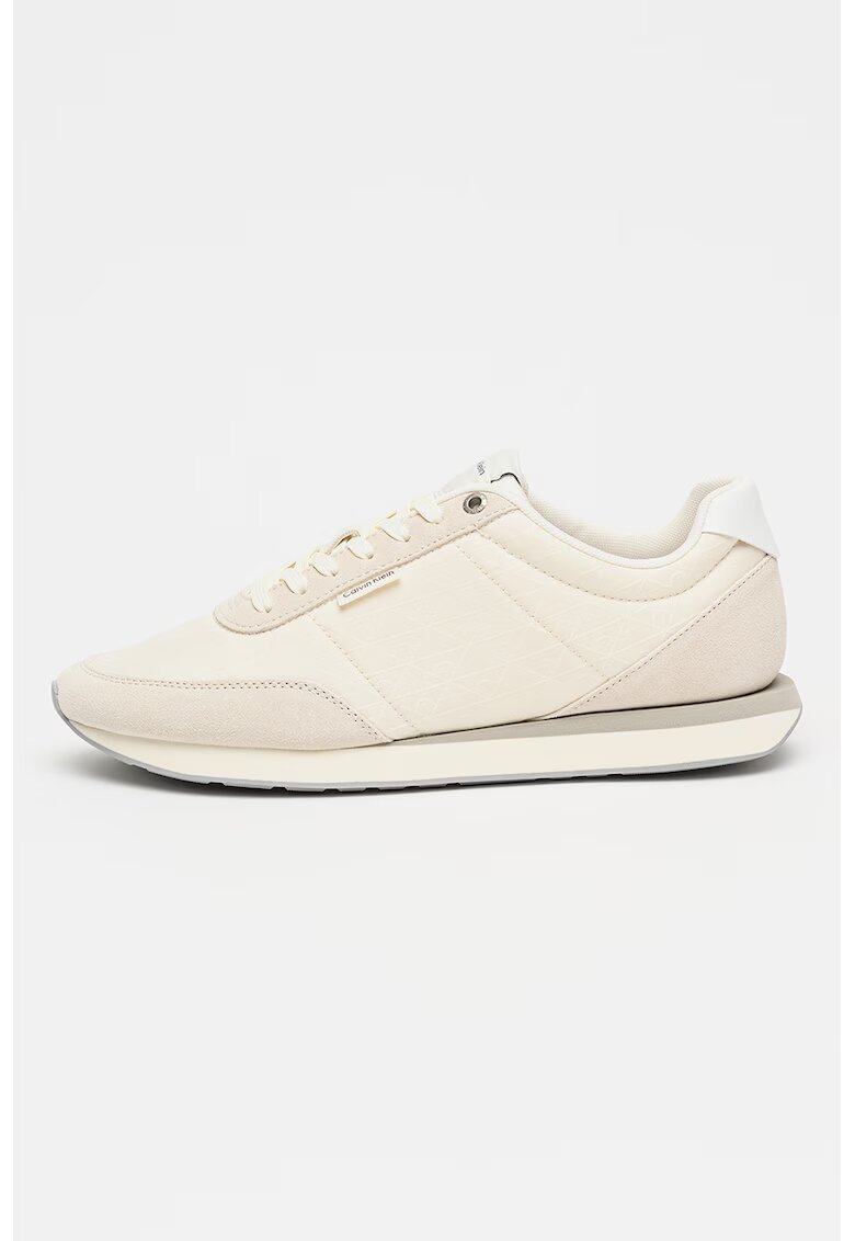 CALVIN KLEIN Текстилни маратонки Retro Runner Ripstop с велур
