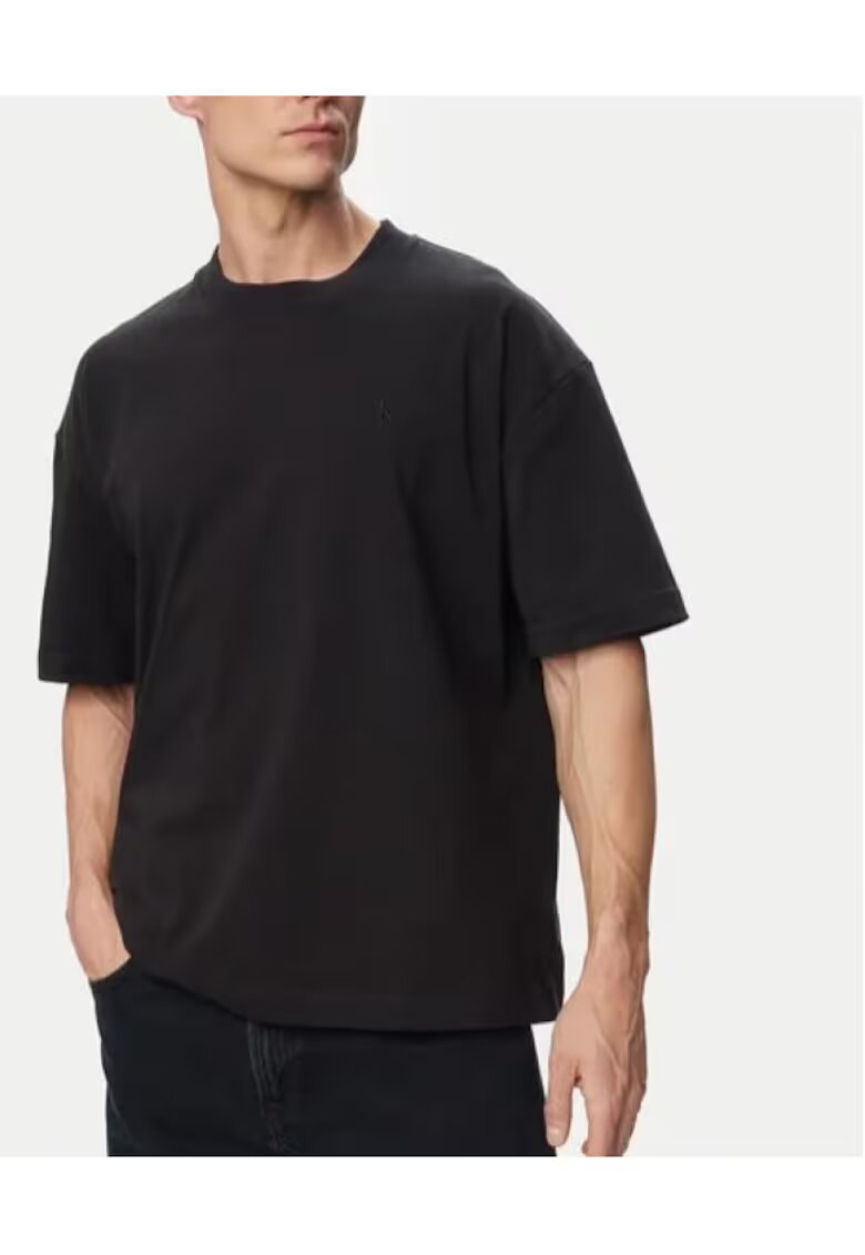 CALVIN KLEIN Тениска A- SS OVERSIZED EMBOSS MONOLOGO-LV04RAB806-UB1