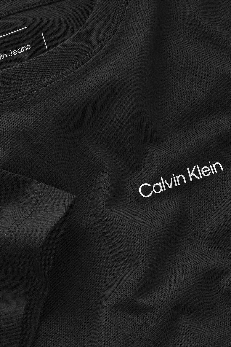 CALVIN KLEIN Тениска с лого Черен