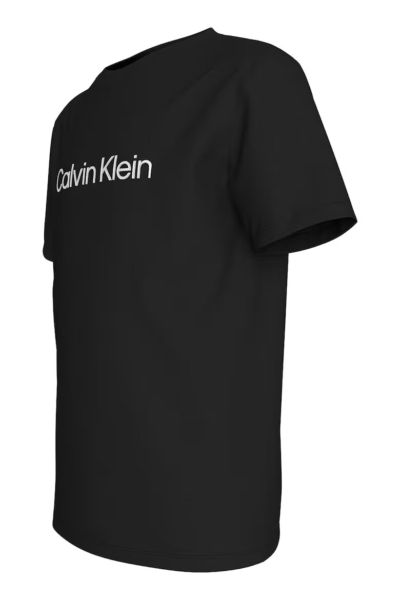 CALVIN KLEIN Тениска с лого Черен/Бял