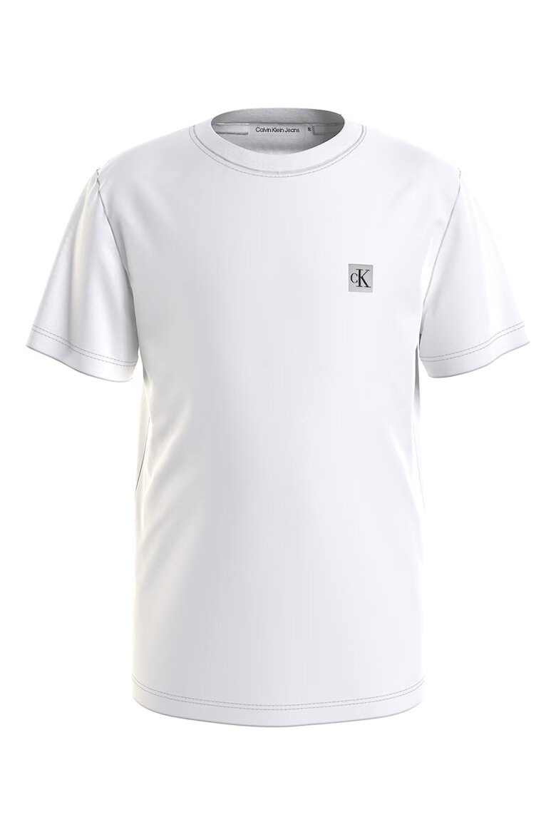 CALVIN KLEIN Тениска с монограм Бял