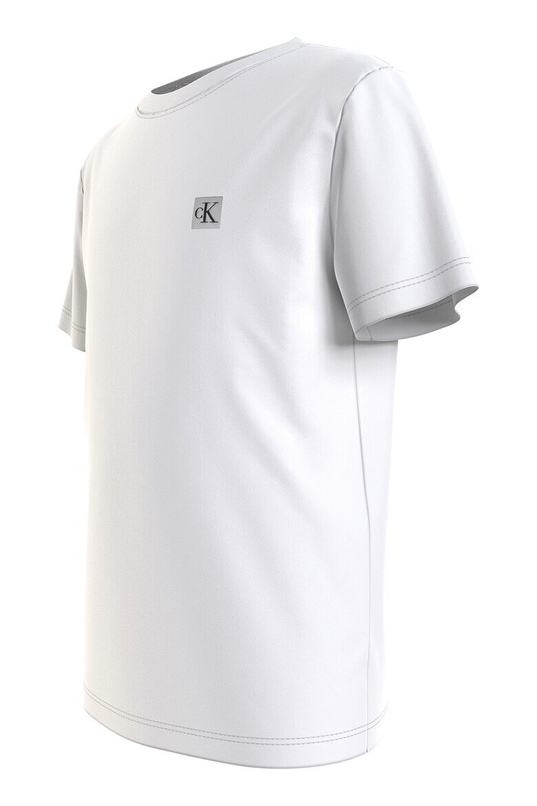 CALVIN KLEIN Тениска с монограм Бял