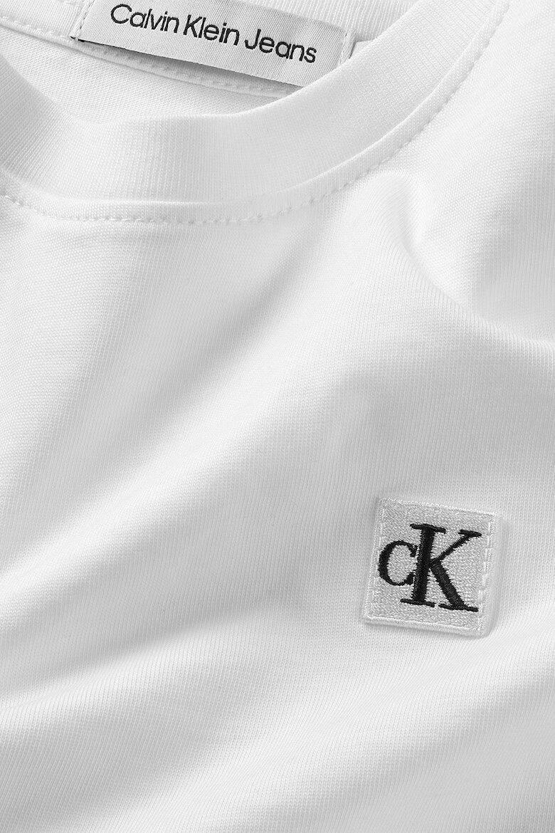 CALVIN KLEIN Тениска с монограм Бял