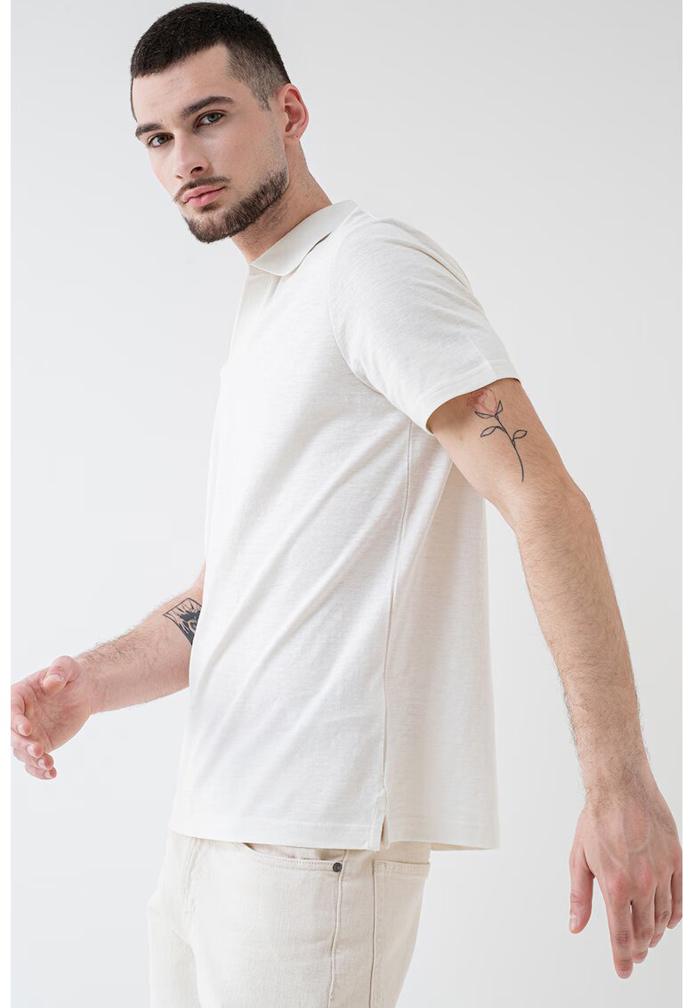 CALVIN KLEIN Тениска с памук и яка