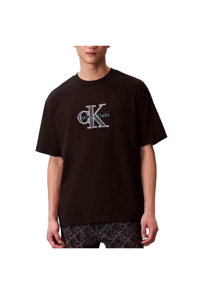 CALVIN KLEIN Тениска SS 16S TRICOLOR MONOLOGO GRAPHIC-LV04RE815G-UB1