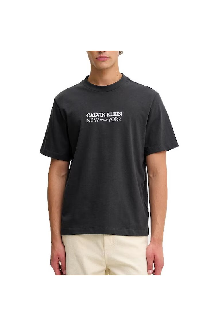 CALVIN KLEIN Тениска SS 20S WHSL SP CKLEIN NY GRAPHIC-LV04RE833G-8MN