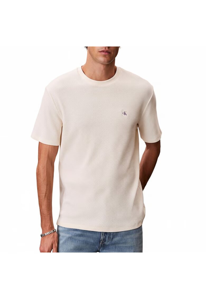 CALVIN KLEIN Тениска SS WAFFLE BADGE CREWNK TEE-LV04RD008G-F7J