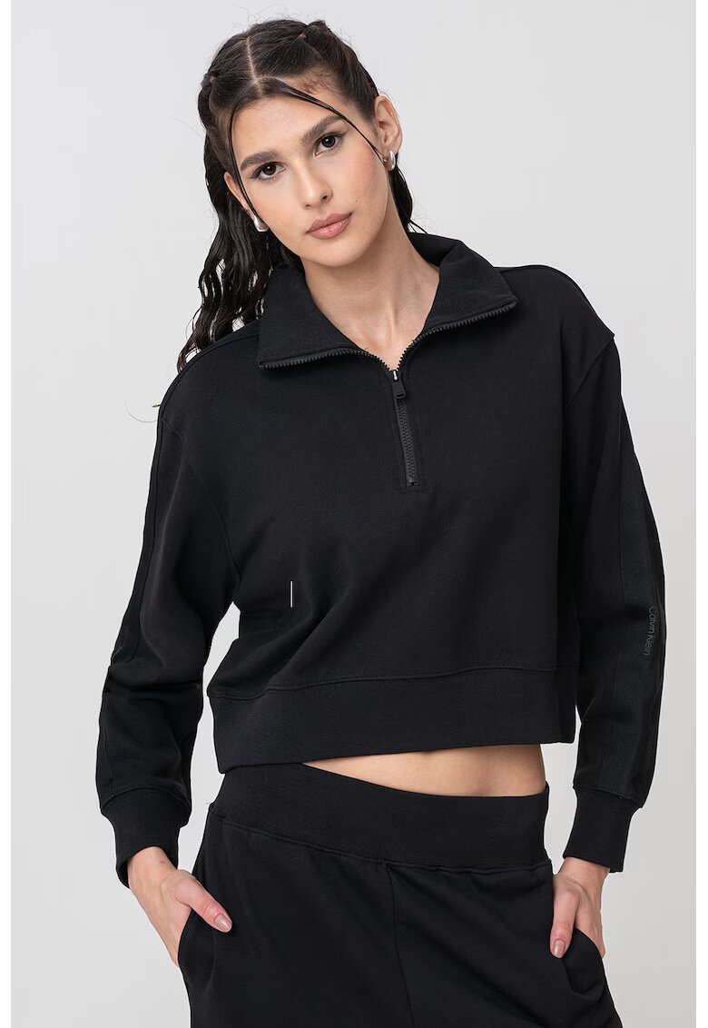 CALVIN KLEIN Тренировъчна блуза с къс цип