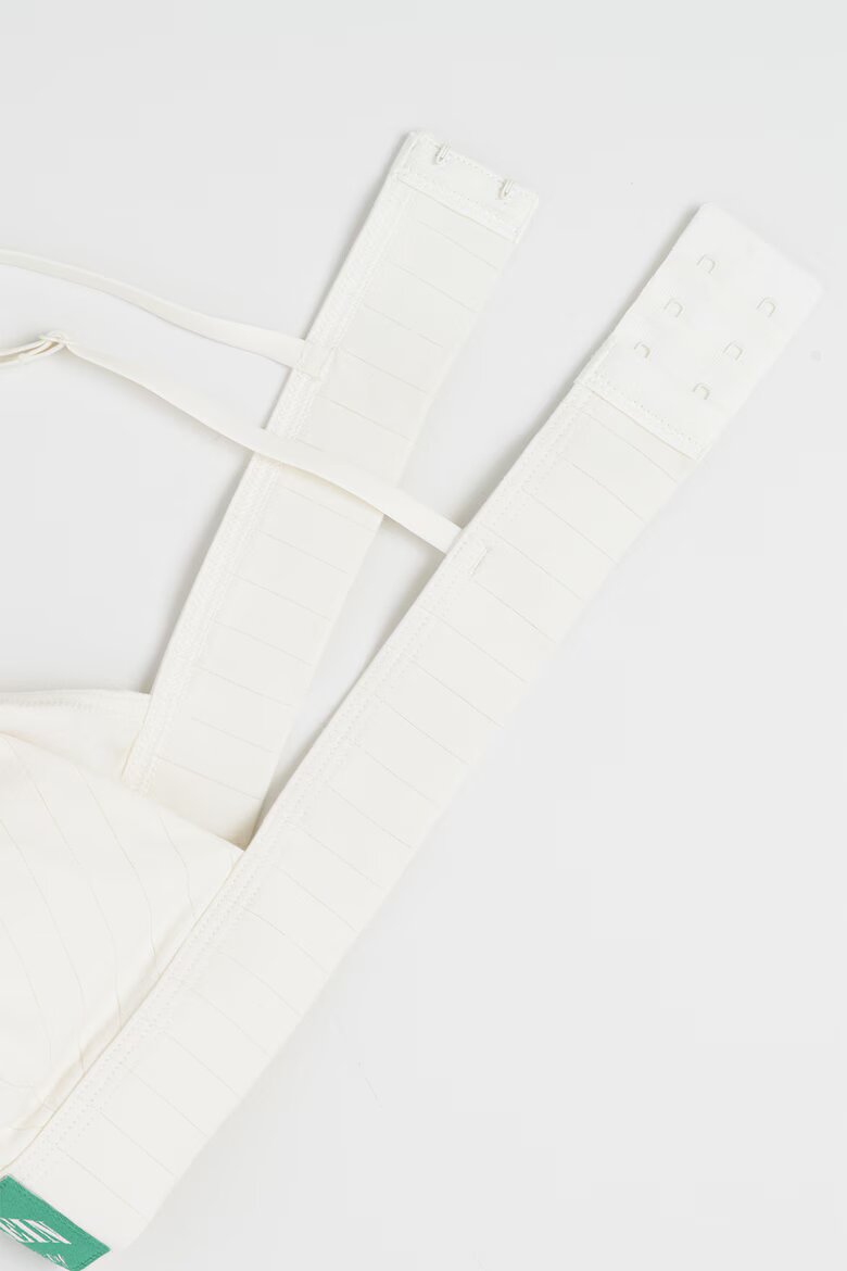 CALVIN KLEIN Триъгълен сутиен с подплънки Бял