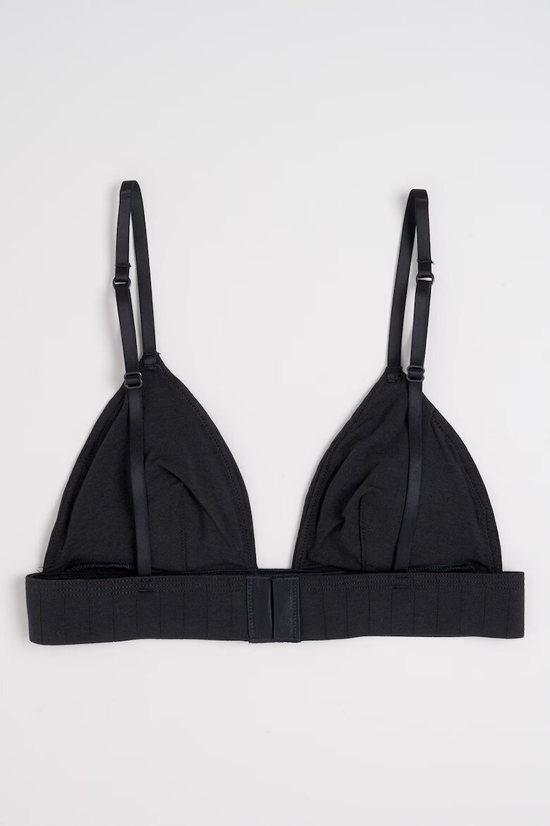 CALVIN KLEIN Триъгълен сутиен с подплънки Черен