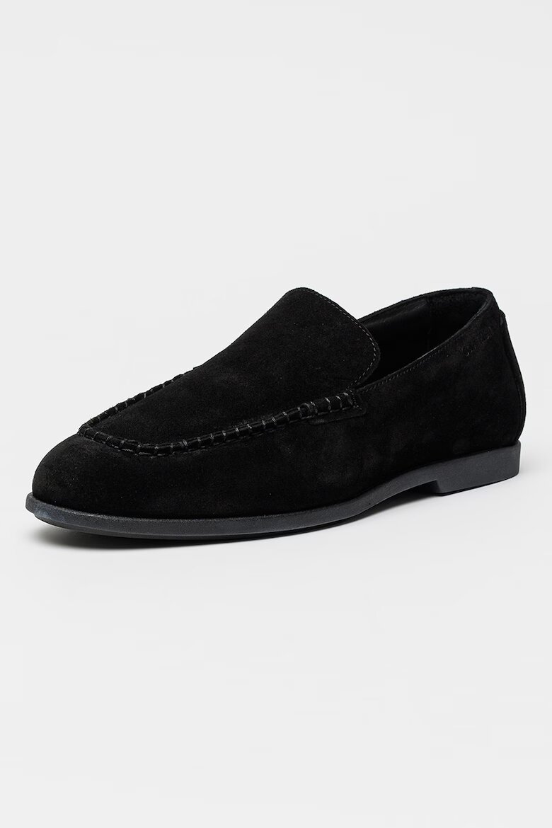 CALVIN KLEIN Велурени мокасини Low Prof Черен