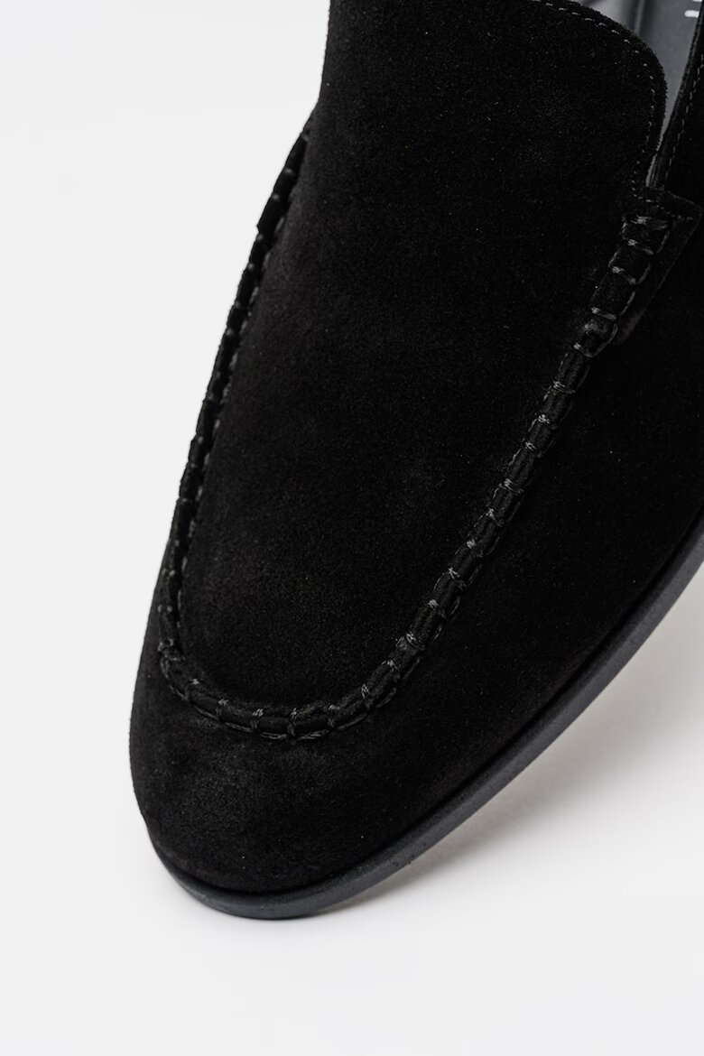 CALVIN KLEIN Велурени мокасини Low Prof Черен