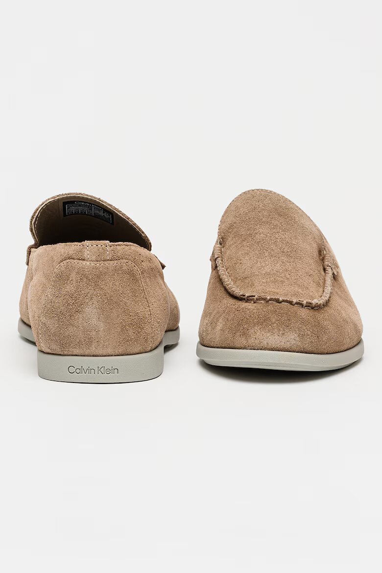 CALVIN KLEIN Велурени мокасини Low Prof Камел