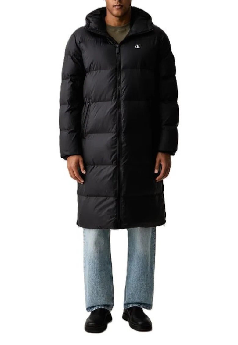 CALVIN KLEIN Яке LS LONG LENGTH HOODED NYLON PUFF-LV04RH501G-UB1