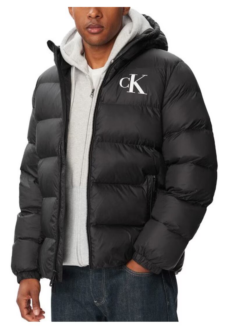 CALVIN KLEIN Яке LS LTWT NYLON PADDED HOODED PUFF-LV04RG513G-UB1
