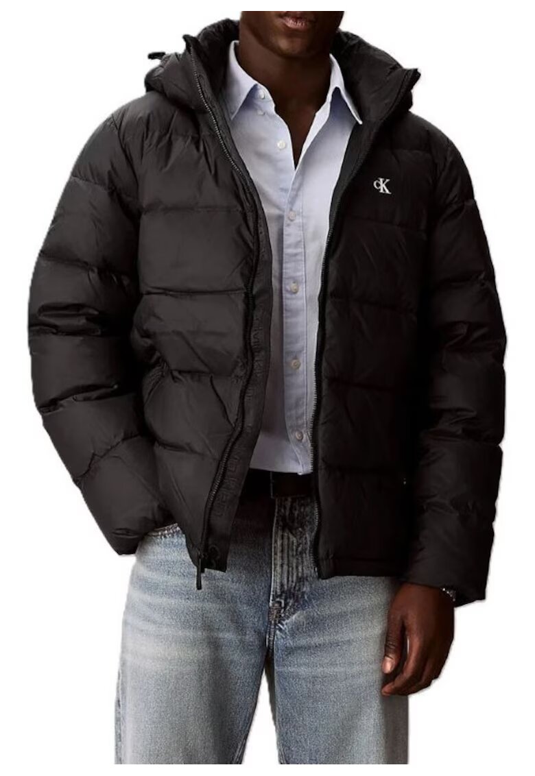 CALVIN KLEIN Яке LS NYLON ZIP OFF HOOD DOWN PUFFE-LV04RG515G-UB1