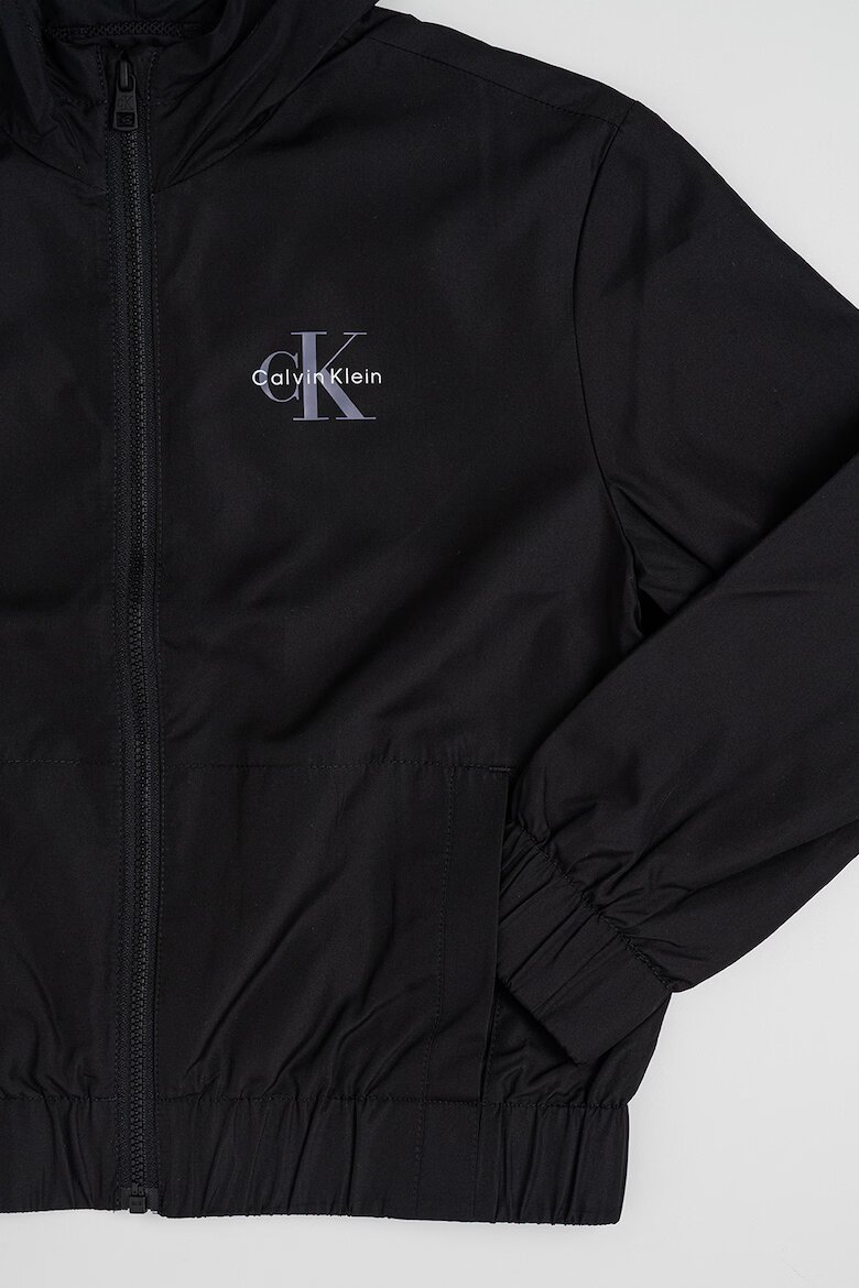 CALVIN KLEIN Яке с еластични подгъви Черен