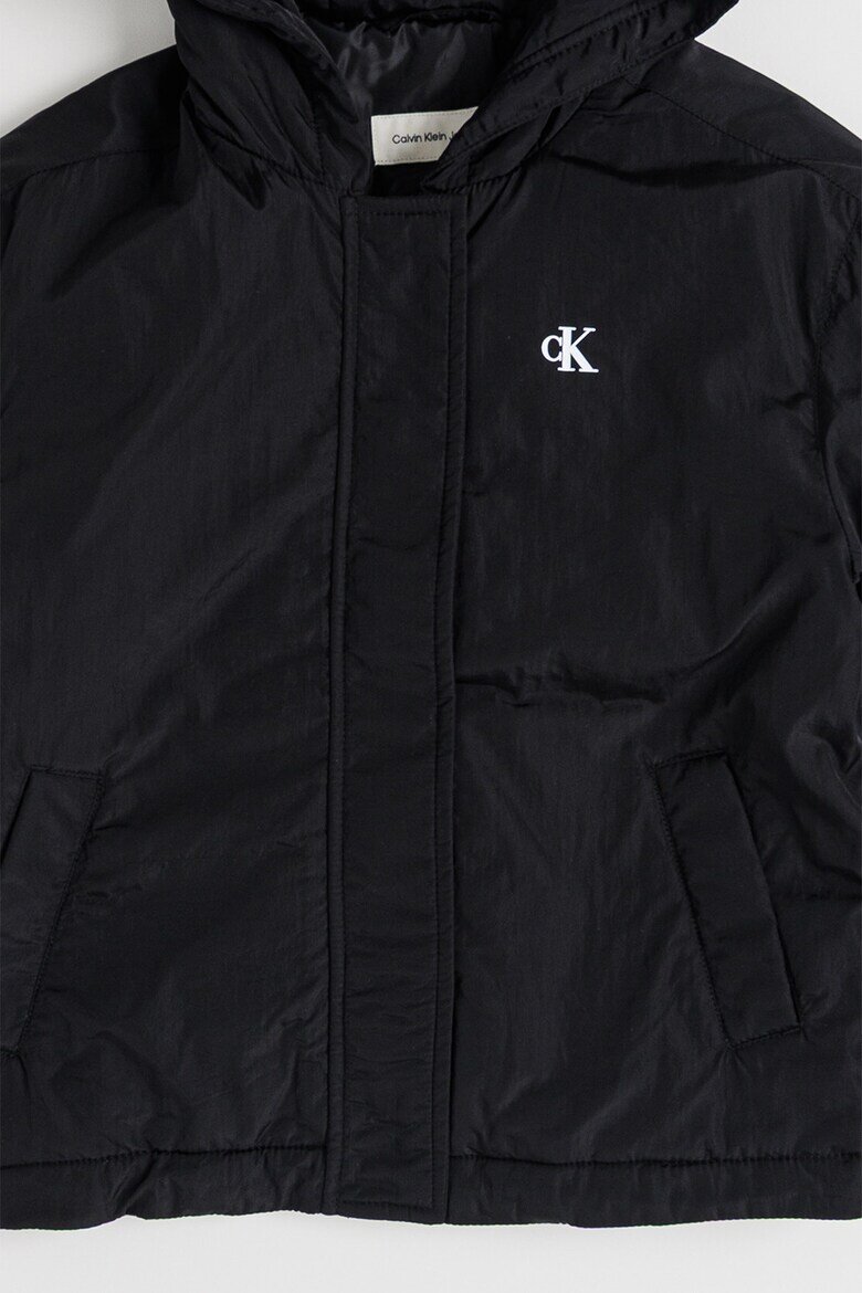 CALVIN KLEIN Яке с качулка Черен