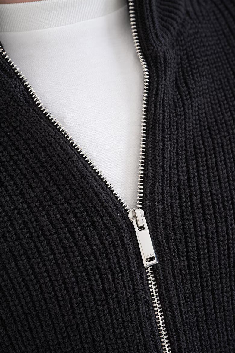 CALVIN KLEIN Жилетка с вълна с цип Черен
