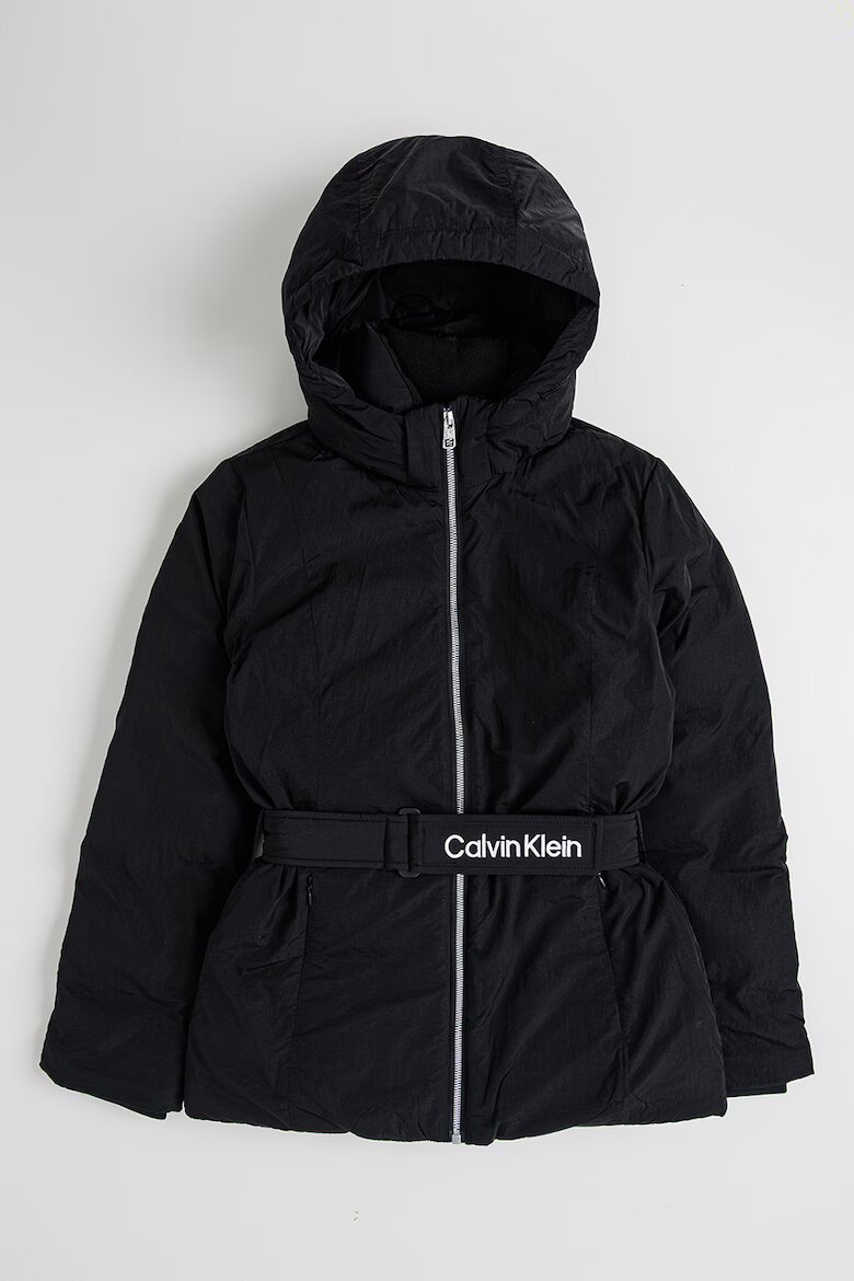 CALVIN KLEIN Зимна парка с вата и качулка Черен