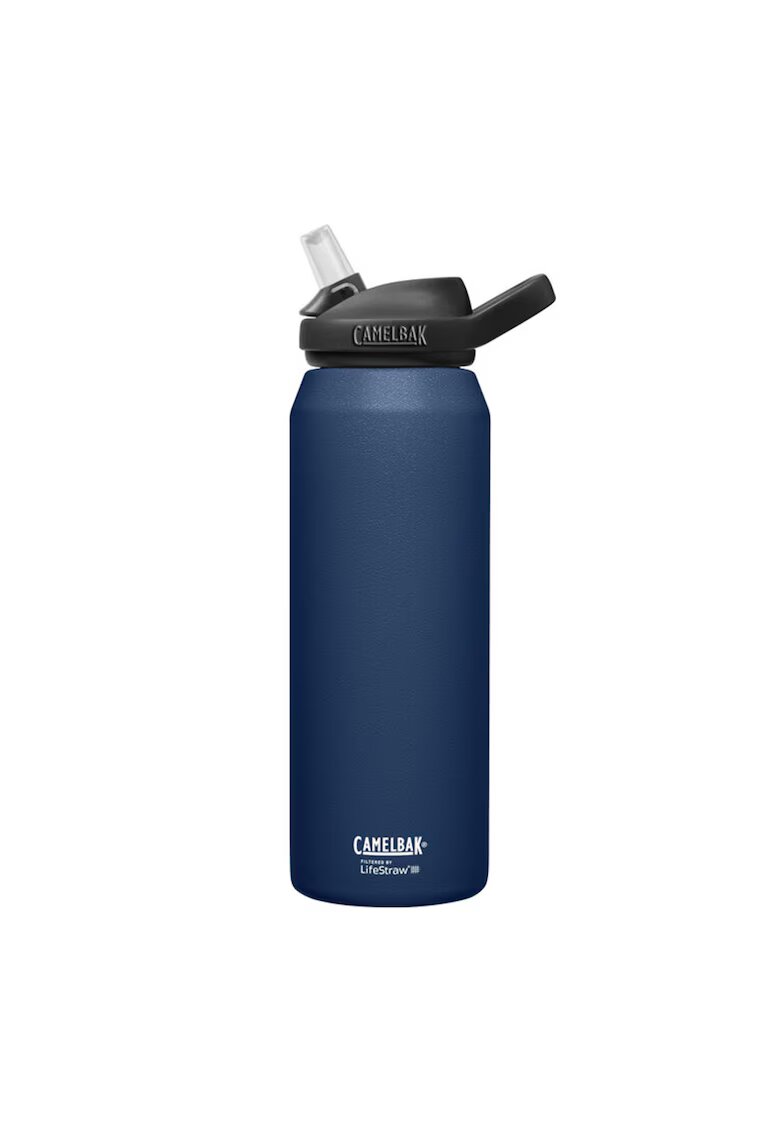 CamelBak Eddy® + филтрирана от LifeStraw® вакуумно изолирана бутилка за вода от неръждаема стомана - тъмносиня - 1000 ml