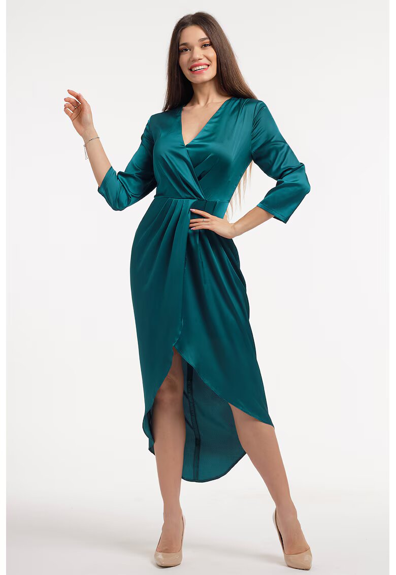 CAMISSI Сатинирана рокля с шпиц