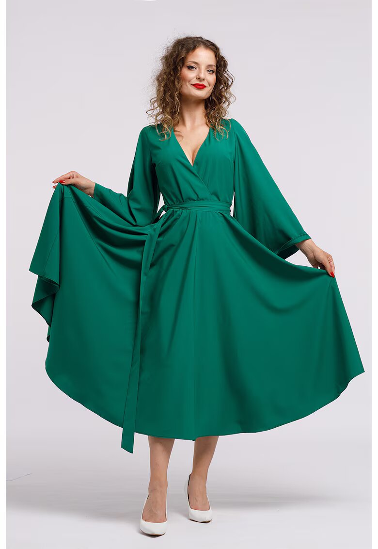 CAMISSI Застъпена шпиц рокля