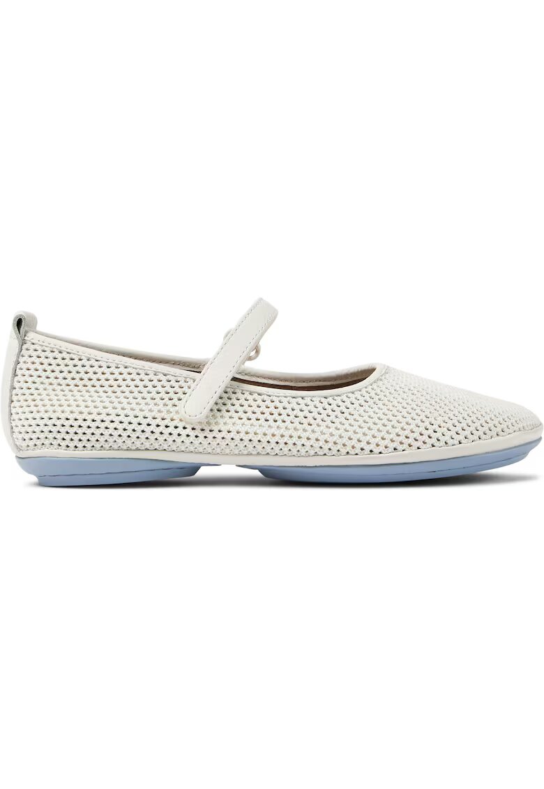 Camper Балерини Mary Jane с перфорации Right Nina 8737 - White от - Бял