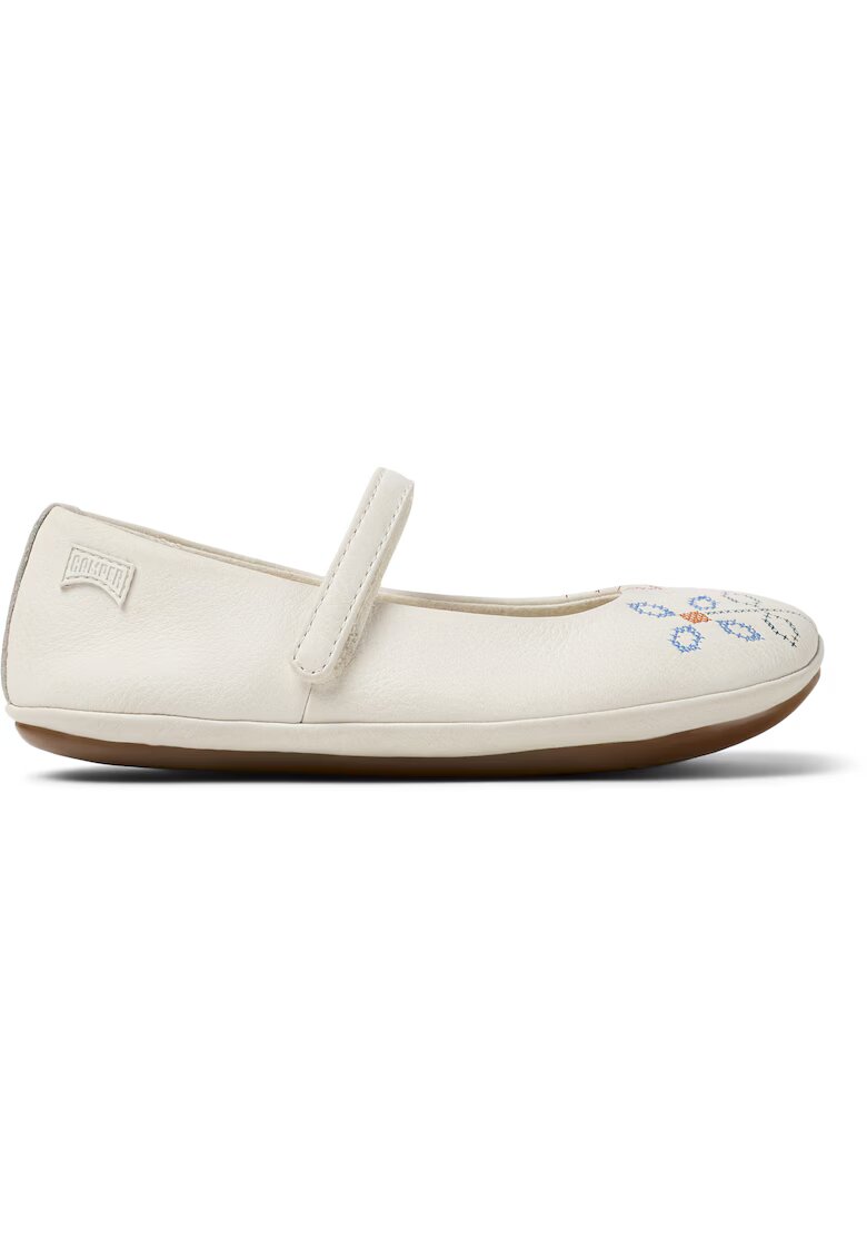 Camper Кожени пантофки Ballerinas Right с велкро