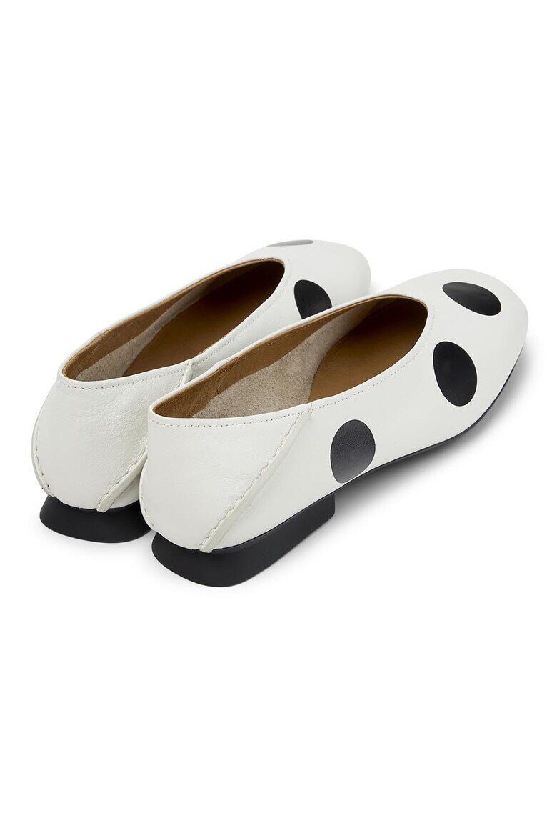 Camper Кожени пантофки Casi Myra 1149 Избеляло черно/Бял