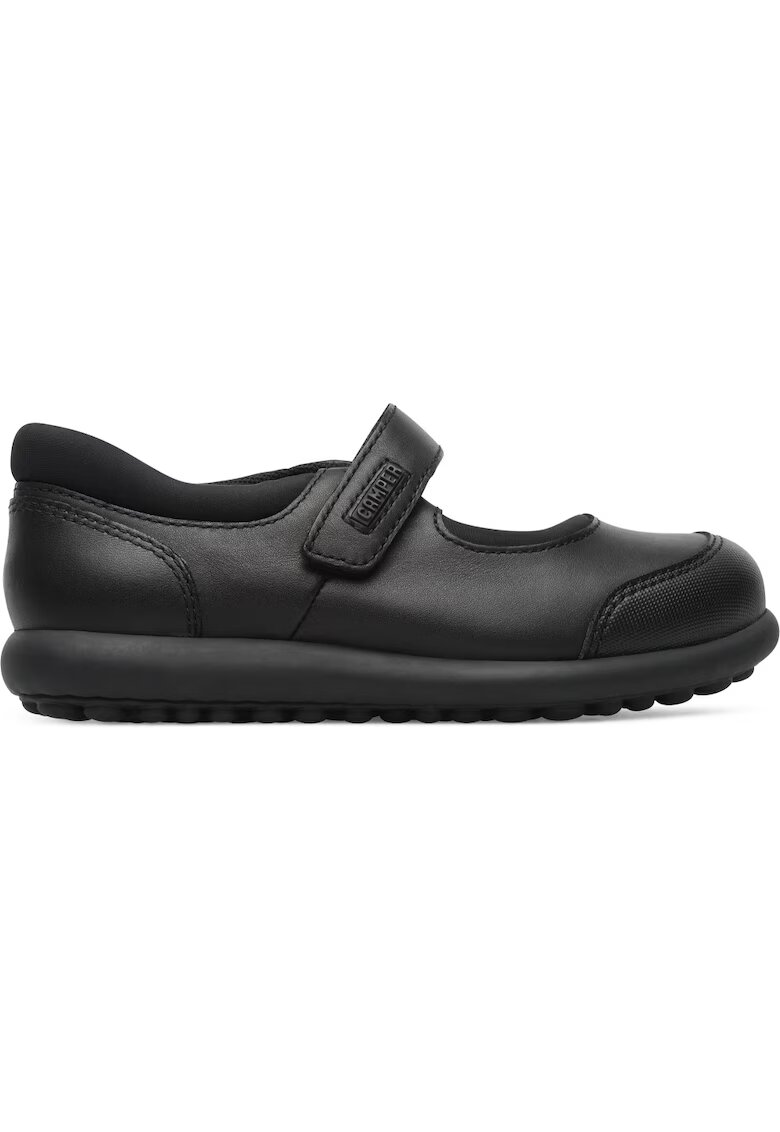 Camper Кожени пантофки Pelotas 675 Mary Jane - Черен