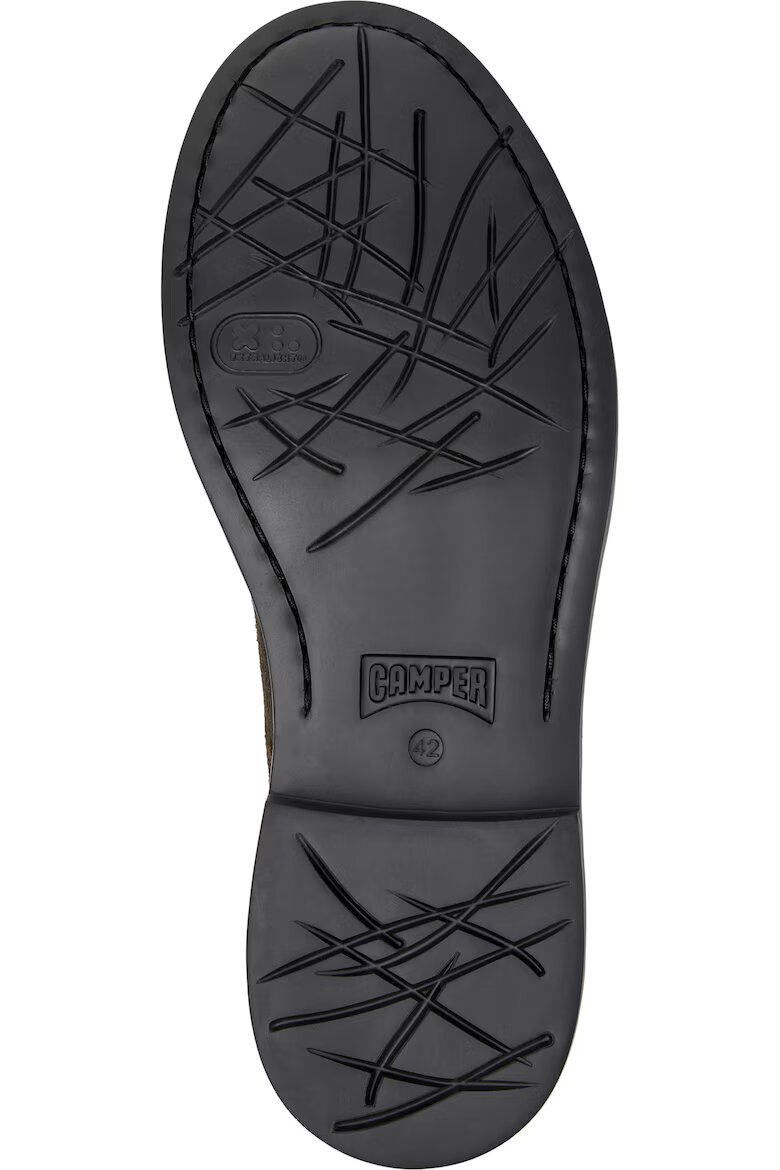 Camper Обувки Dean Derby от набук Тъмнокафяв