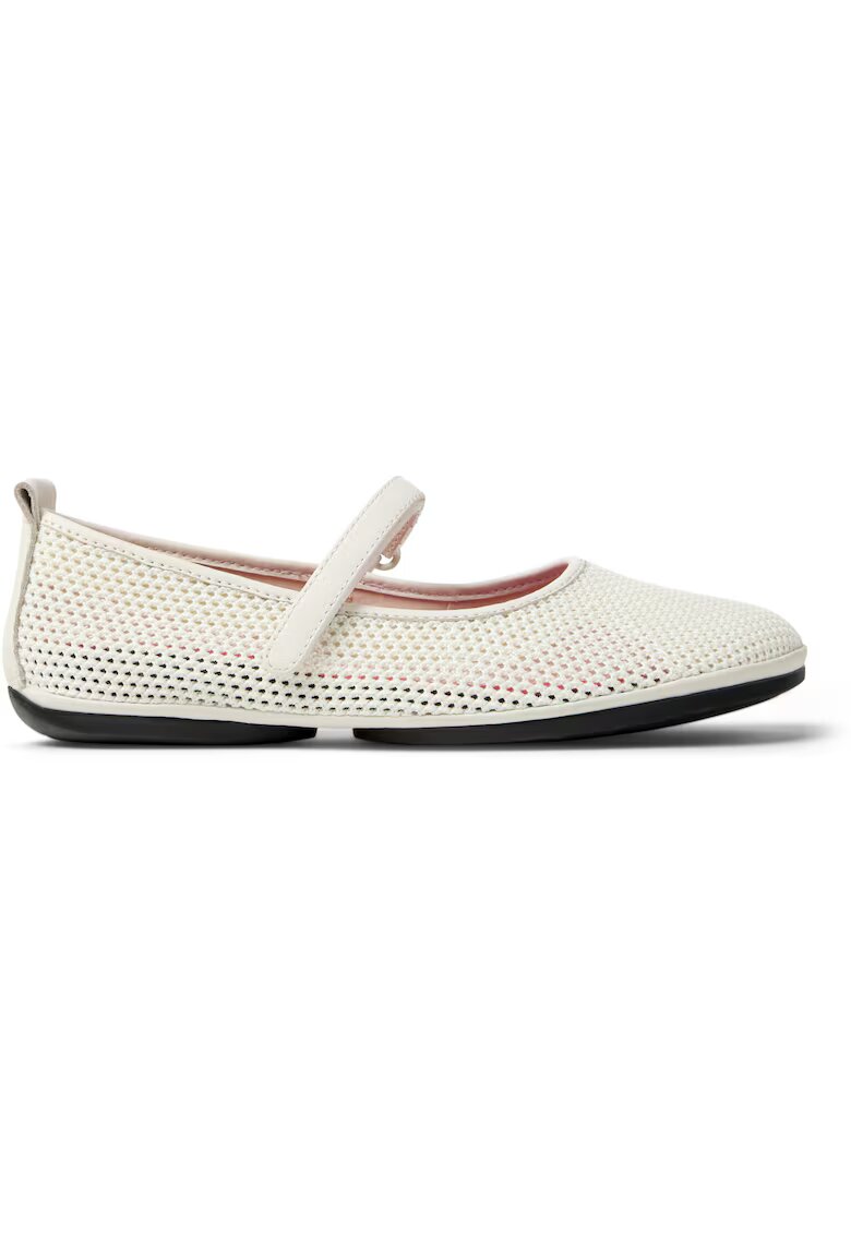 Camper Плетени пантофки Right Nina 25761 Mary Jane - Мръснобял