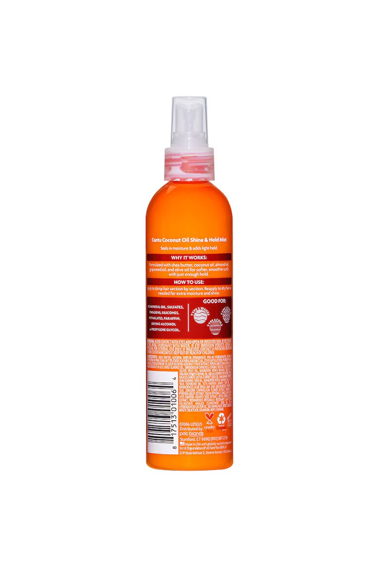 Cantu Спрей Shine & Hold Mist С кокосово масло 237 мл