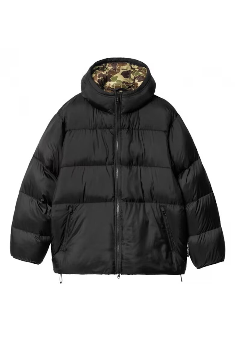 Carhartt WIP Яке за мъже Toronto Camo - черно-зелено - плат тип деним -