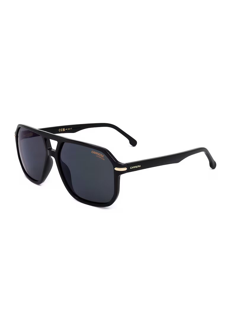 Carrera Слънчеви очила Aviator с лого - Златист/Черен