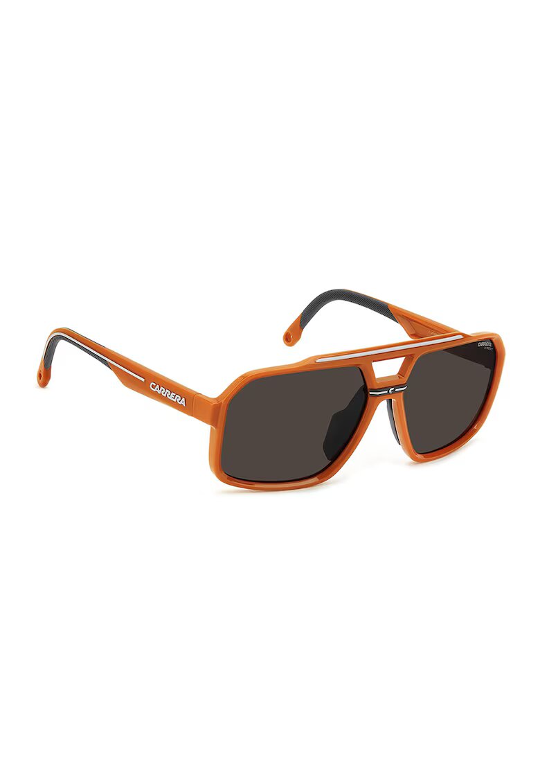 Carrera Слънчеви очила C-Sport Aviator с лого - Антично сиво/Tиква портокал