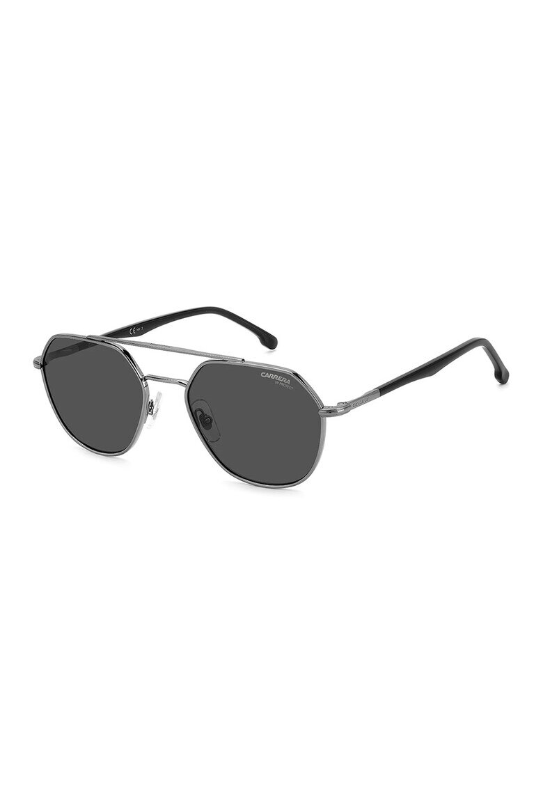 Carrera Унисекс слънчеви очила Aviator - Черен/Сребрист